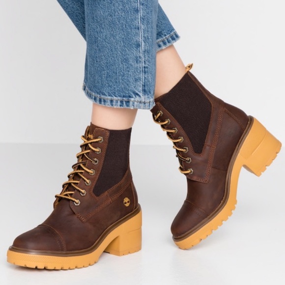 Timberland Brown Silver Blossom Mid Boots - Picture 4 of 8